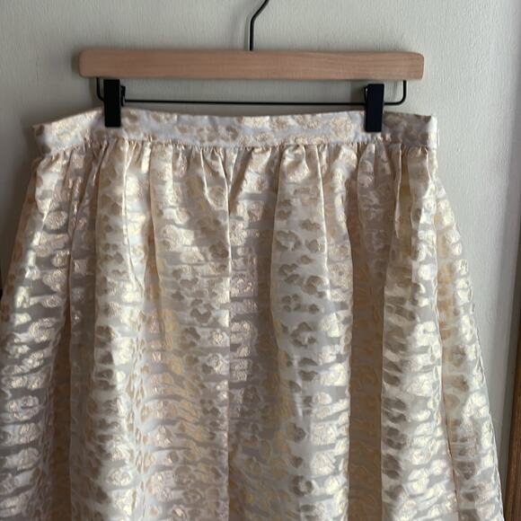 Anthropologie Pankaj & Nidhi Burnout Shimmer Maxi Skirt - Picture 4 of 15